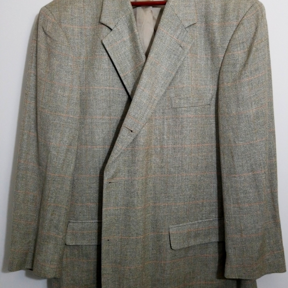 Mens windowpane blazer